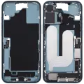 Mid-Frame Housing  W/ Charging Port Flex & Small Parts  For iPhone 16 Plus (US Version) (Used OEM Pull: Grade B) (Teal)