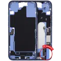 Mid-Frame Housing  W/ Charging Port Flex & Small Parts  For iPhone 16 Plus (US Version) (Used OEM Pull: Grade B) (Ultramarine)