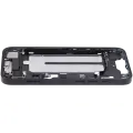Mid-Frame Housing  W/ Charging Port Flex & Small Parts  For iPhone 16e (EU / Global Version) (Used OEM Pull: Grade A) (Black)