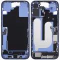 Mid-Frame Housing  W/ Charging Port Flex & Small Parts  For iPhone 16 Plus (US Version) (Used OEM Pull: Grade C) (Ultramarine)