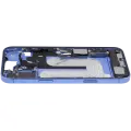 Mid-Frame Housing  W/ Charging Port Flex & Small Parts  For iPhone 16 Plus (US Version) (Used OEM Pull: Grade C) (Ultramarine)