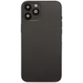 Back Housing W/ Charging Port Flex & Small Parts  For iPhone 12 Pro Max (US Version) (Used OEM Pull: Grade C) (Graphite)
