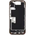 Mid-Frame Housing  W/ Charging Port Flex & Small Parts  For iPhone 16 Pro (EU / Global Version) (Used OEM Pull: Grade A) (Desert Titanium)