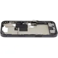 Mid-Frame Housing  W/ Charging Port Flex & Small Parts  For iPhone 16 Pro (EU / Global Version) (Used OEM Pull: Grade B) (Black Titanium)