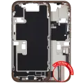 Mid-Frame Housing  W/ Charging Port Flex & Small Parts  For iPhone 16 Pro (EU / Global Version) (Used OEM Pull: Grade B) (Desert Titanium)