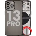 Back Housing W/ Charging Port Flex & Small Parts  For iPhone 13 Pro (EU / Global Version) (Used OEM Pull: Grade B) (Graphite)