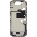 Mid-Frame Housing  W/ Charging Port Flex & Small Parts  For iPhone 16 Pro (EU / Global Version) (Used OEM Pull: Grade B) (Natural Titanium)