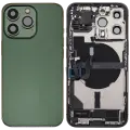 Back Housing W/ Charging Port Flex & Small Parts  For iPhone 13 Pro (EU / Global Version) (Used OEM Pull: Grade C) (Alpine Green)