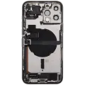 Back Housing W/ Charging Port Flex & Small Parts  For iPhone 13 Pro Max (EU / Global Version) (Used OEM Pull: Grade A) (Silver)