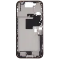 Mid-Frame Housing  W/ Charging Port Flex & Small Parts  For iPhone 16 Pro Max (US Version) (Used OEM Pull: Grade A) (Desert Titanium)