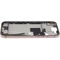 Mid-Frame Housing  W/ Charging Port Flex & Small Parts  For iPhone 16 Pro Max (US Version) (Used OEM Pull: Grade A) (Desert Titanium)