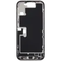 Mid-Frame Housing  W/ Charging Port Flex & Small Parts  For iPhone 16 Pro Max (US Version) (Used OEM Pull: Grade B) (White Titanium)
