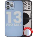 Back Housing W/ Charging Port Flex & Small Parts  For iPhone 13 Pro Max (EU / Global Version) (Used OEM Pull: Grade A) (Sierra Blue)