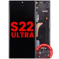 OLED Assembly With Frame For Samsung Galaxy S22 Ultra 5G (US & International Version) (Aftermarket Plus) (Phantom Black)