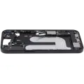 Mid-Frame Housing  W/ Charging Port Flex & Small Parts  For iPhone 16 Plus (US Version) (Used OEM Pull: Grade C) (Black)