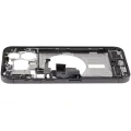 Mid-Frame Housing  W/ Charging Port Flex & Small Parts  For iPhone 15 Pro Max (EU / Global Version) (Used OEM Pull: Grade C) (Black Titanium)