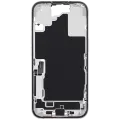 Mid-Frame Housing  W/ Charging Port Flex & Small Parts  For iPhone 16 (EU / Global Version) (Used OEM Pull: Grade B) (White)