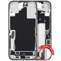 Mid-Frame Housing  W/ Charging Port Flex & Small Parts  For iPhone 16 (EU / Global Version) (Used OEM Pull: Grade B) (White)