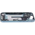 Mid-Frame Housing  W/ Charging Port Flex & Small Parts  For iPhone 16 (US Version) (Used OEM Pull: Grade B) (Teal)