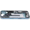 Mid-Frame Housing  W/ Charging Port Flex & Small Parts  For iPhone 16 (US Version) (Used OEM Pull: Grade C) (Teal)
