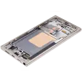 OLED Assembly With Frame For Samsung Galaxy S24 Ultra (US & International Version) (Aftermarket Plus) (120Hz) (Titanium Yellow)