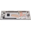 OLED Assembly With Frame For Samsung Galaxy S23 Ultra (US & International) (Aftermarket Plus) (120Hz) (Cream)