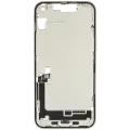 Mid-Frame Housing  W/ Charging Port Flex & Small Parts  For iPhone 14 Plus (US Version) (Used OEM Pull: Grade A) (Starlight)