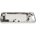 Mid-Frame Housing  W/ Charging Port Flex & Small Parts  For iPhone 14 Plus (US Version) (Used OEM Pull: Grade A) (Starlight)