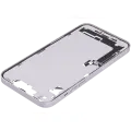 Mid-Frame Housing  W/ Charging Port Flex & Small Parts  For iPhone 14 Plus (US Version) (Used OEM Pull: Grade B) (Purple)