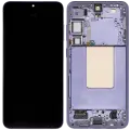 OLED Assembly With Frame For Samsung Galaxy S24 Plus 5G (US & International Version) (Used OEM Pull: Grade A) (Cobalt Violet)