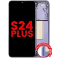 OLED Assembly With Frame Compatible For Samsung Galaxy S24 Plus 5G (US & International Version) (Aftermarket Plus) (Cobalt Violet)