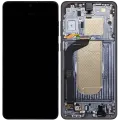 OLED Assembly With Frame Compatible For Samsung Galaxy S25 Edge (Service Pack) (Titanium Jetblack)