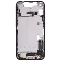 Mid-Frame Housing  W/ Charging Port Flex & Small Parts  For iPhone 14 (EU / Global Version) (Used OEM Pull: Grade A) (Purple)