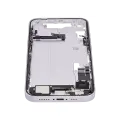 Mid-Frame Housing  W/ Charging Port Flex & Small Parts  For iPhone 14 (EU / Global Version) (Used OEM Pull: Grade A) (Purple)