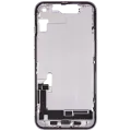 Mid-Frame Housing  W/ Charging Port Flex & Small Parts  For iPhone 14 (EU / Global Version) (Used OEM Pull: Grade B) (Purple)