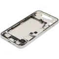 Mid-Frame Housing  W/ Charging Port Flex & Small Parts  For iPhone 14 (US Version) (Used OEM Pull: Grade A) (Starlight)