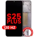 OLED Assembly With Frame For Samsung Galaxy S25 Plus 5G  (US & International Version) (Aftermarket Plus) (120Hz) (Silver Shadow)