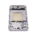 OLED Assembly With Frame For Samsung Galaxy S25 Plus 5G  (US & International Version) (Aftermarket Plus) (120Hz) (Silver Shadow)