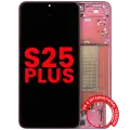 OLED Assembly With Frame For Samsung Galaxy S25 Plus 5G  (US & International Version) (Aftermarket Plus) (Coral Red)