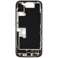 Mid-Frame Housing  W/ Charging Port Flex & Small Parts  For iPhone 16 Pro (US Version) (Used OEM Pull: Grade B) (Natural Titanium)
