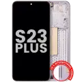 OLED Assembly With Frame For Samsung Galaxy S23 Plus 5G (US & International) (Used OEM Pull: Grade B/C) (Lavender)