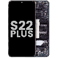 OLED Assembly With Frame For Samsung Galaxy S22 Plus 5G (Used OEM Pull: Grade B/C) (Phantom Black)