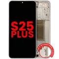 OLED Assembly With Frame For Samsung Galaxy S25 Plus 5G  (US & International Version) (Aftermarket Plus) (Pink Gold)