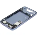 Mid-Frame Housing  W/ Charging Port Flex & Small Parts  For iPhone 14 (US Version) (Used OEM Pull: Grade B) (Blue)