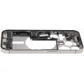 Mid-Frame Housing  W/ Charging Port Flex & Small Parts  For iPhone 15 Pro (EU / Global Version) (Used OEM Pull: Grade B) (Natural Titanium)
