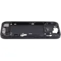 Mid-Frame Housing  W/ Charging Port Flex & Small Parts  For iPhone 15 (EU / Global Version) (Used OEM Pull: Grade B) (Black)