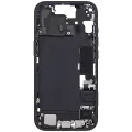 Mid-Frame Housing  W/ Charging Port Flex & Small Parts  For iPhone 15 (EU / Global Version) (Used OEM Pull: Grade A) (Black)