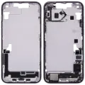 Mid-Frame Housing  W/ Charging Port Flex & Small Parts  For iPhone 14 Plus (EU / Global Version) (Used OEM Pull: Grade A) (Purple)