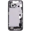 Mid-Frame Housing  W/ Charging Port Flex & Small Parts  For iPhone 14 Plus (EU / Global Version) (Used OEM Pull: Grade A) (Purple)