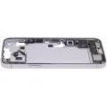 Mid-Frame Housing  W/ Charging Port Flex & Small Parts  For iPhone 14 Plus (EU / Global Version) (Used OEM Pull: Grade A) (Purple)